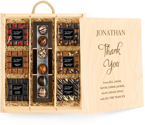 Get Well Soon Large Personalised Variety Chocolate Tasting Experience - Ganache Selection